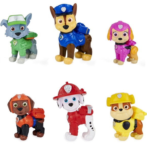 Paw Patrol, Movie Pups Gift Pack with 6 Collectible Toy Figures, Kids Toys new - Picture 4 of 8